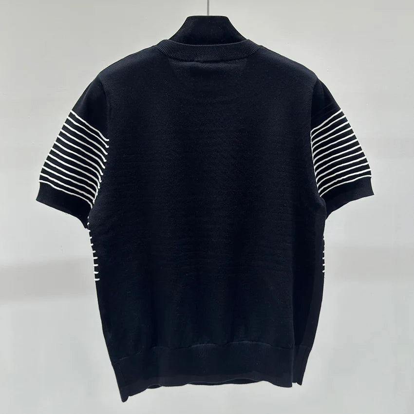 New luxury knitted short sleeves 1024052713