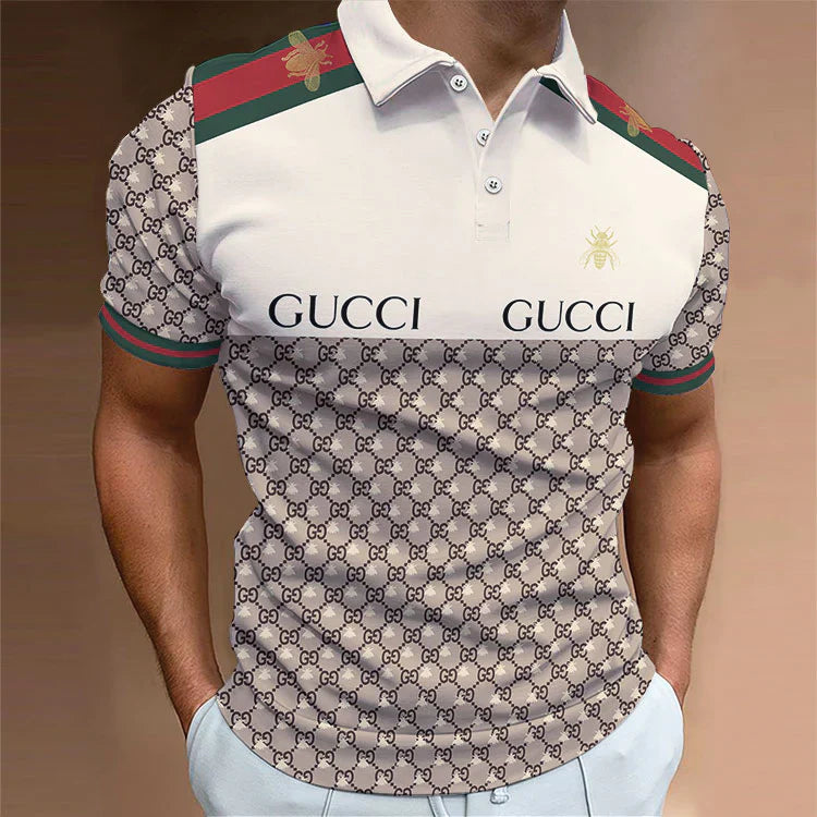 Men's Summer Fashion Printed Polo Shirts 3D1024041801