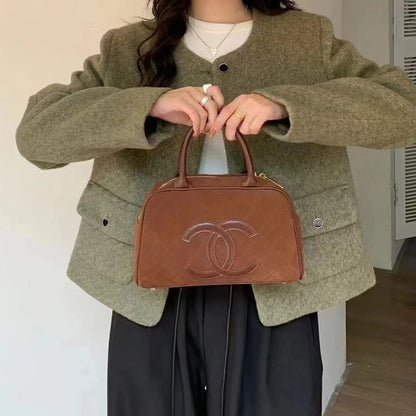 New style bowling hand bag in frosted cowhide XC1823112002