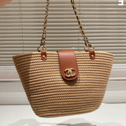 CNL summer woven leather handbag 0724041120