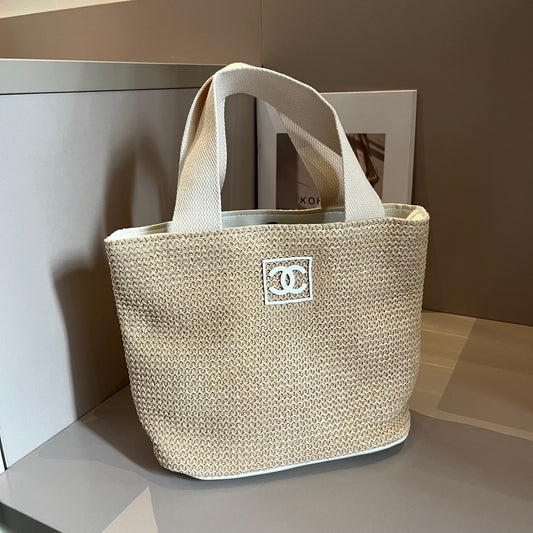 CNL summer pastoral woven handbag 0724041119