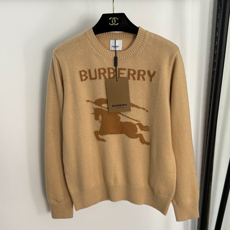 Warhorse Knight Hooded Long-Sleeve Wool Knit Sweater 1025092321