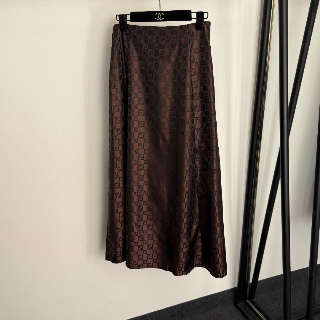 New Floral Print High-Waisted Skirt 1025092309