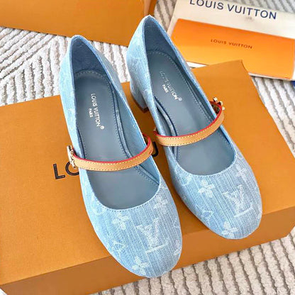 New Romy Series Ballet Flat Light Blue Shoes 1025012302