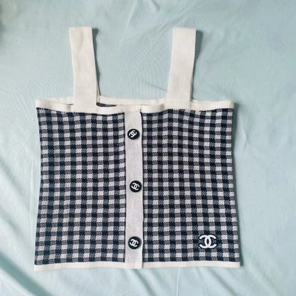 New Check Sling Spice Knit Top 1024072203