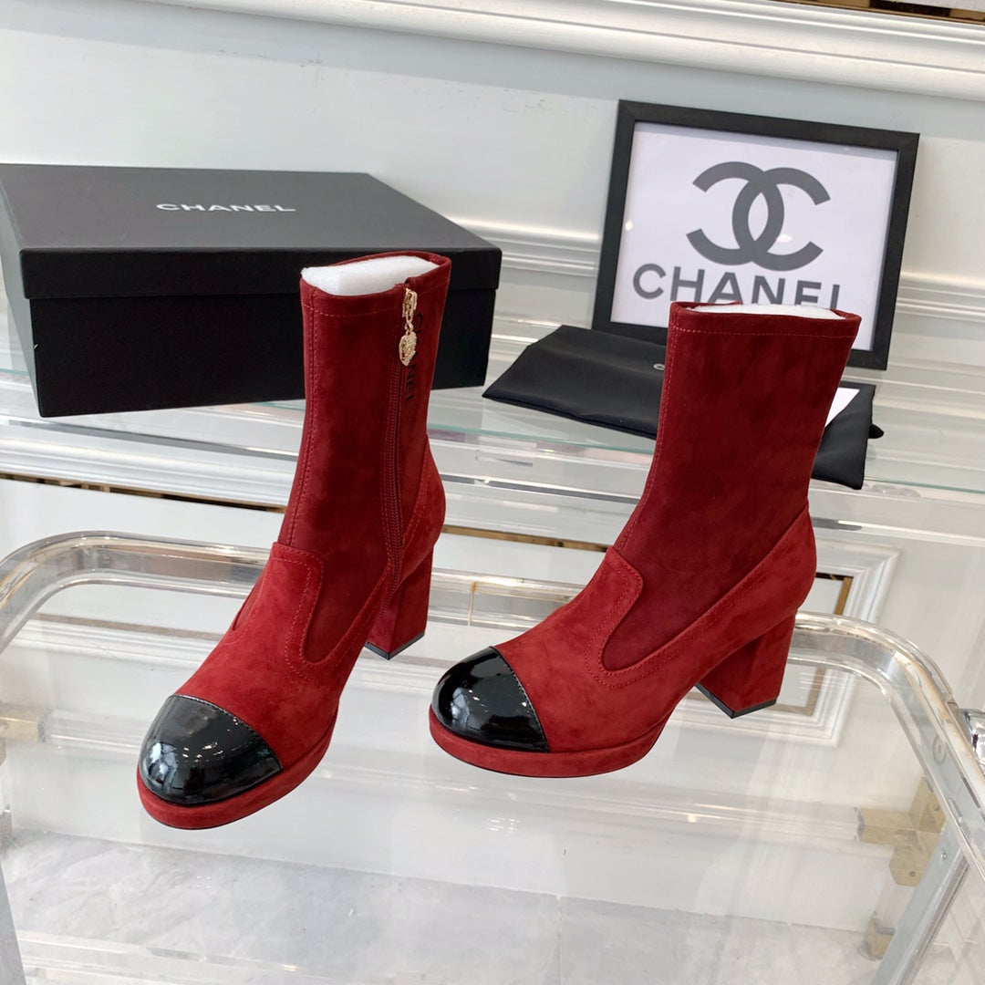 CNL Fashion Cashmere High Heel Boots 0724102316