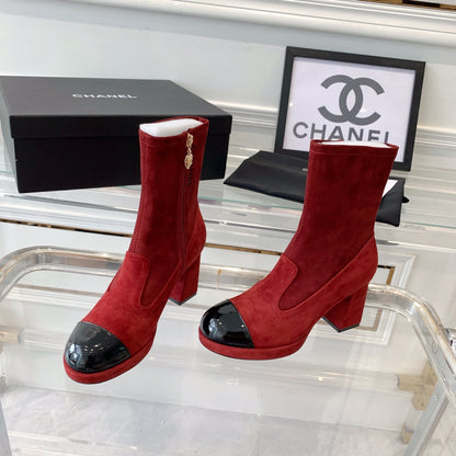 CNL Fashion Cashmere High Heel Boots 0724102316