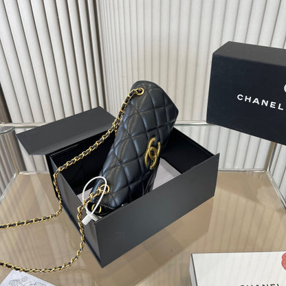 Black Exquisite Luxury Chain Bag WLFBG23021714