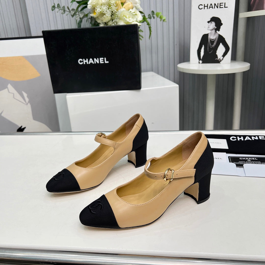 Chane1 top fashion classic color block high heels 0724030816