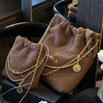 New fashion and versatile lamb wool crossbody bag 1024101209