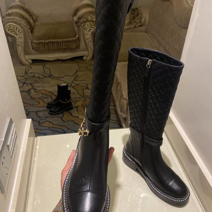 CNL rhombus metal chain boots 1824092702