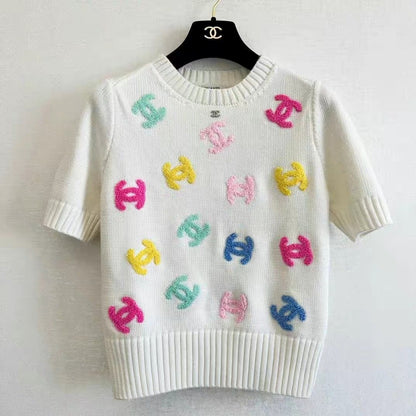 Embroidered Women's New Knitwear Sweater PD05202412202