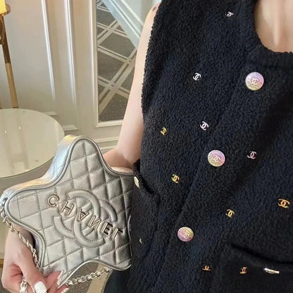 Early Spring New Embroidered Age-reducing Knitted Cardigan Vest Top 1024030710