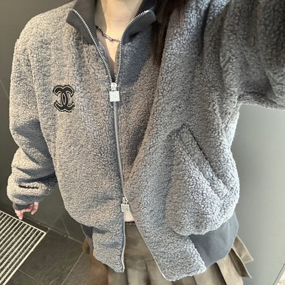 Fashionable grain velvet jacket XC0723112205