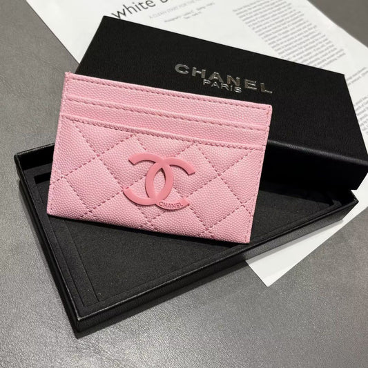 Pink Leather C Logo Women's fashion Cards holder bagsPD05202413102