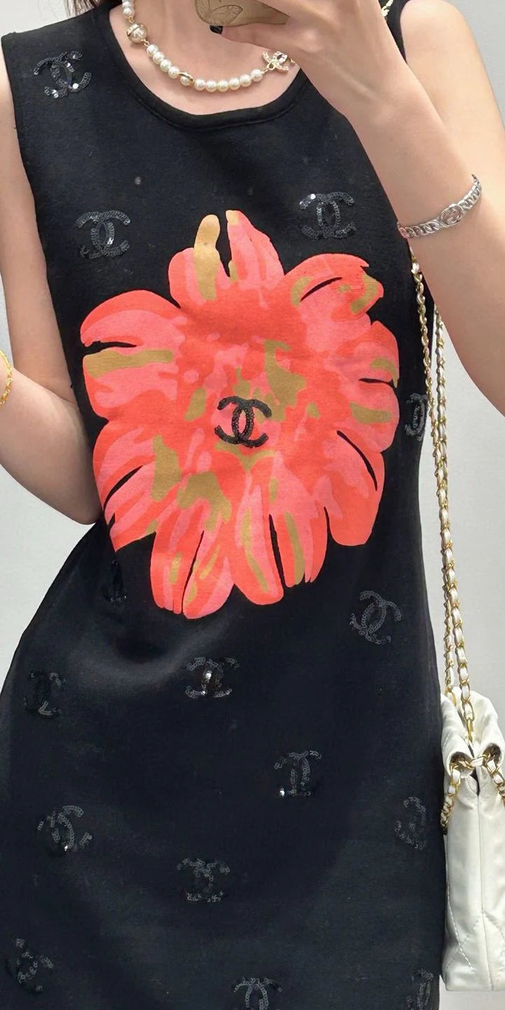 New Fashion Versatile Knitted Vest Skirt 1024041701