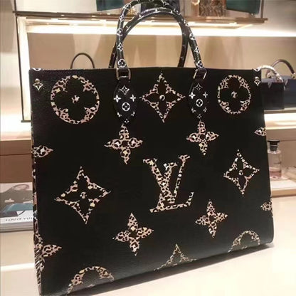 BLACK AND ORANGE JUNGLEGIANT MONOGRAM ONTHEGOTOTE GM,2019