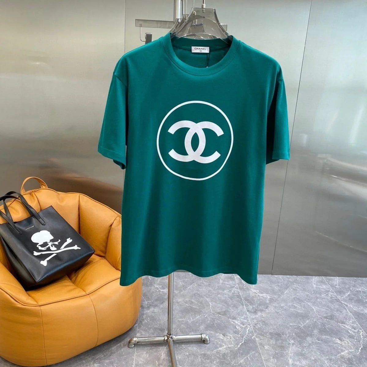 New Fashion Letter Printing Casual Short Sleeve Men's And Women's 1024071209