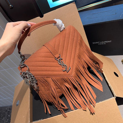 Fashion and versatile retro tassel crossbody bag 1023121324