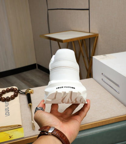 Lvv fashion luxury printed rubber sole sports shoes 0724121601