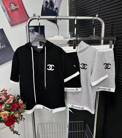 New Sweater Shorts Embroidery Sports Leisure Suit 1024031203