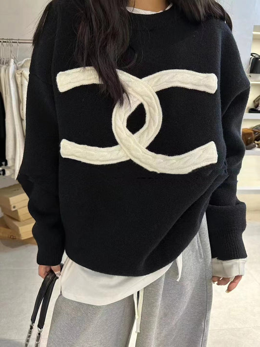 CNL crew neck long sweater 0724121108