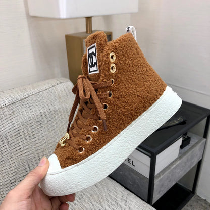 New high top fur casual shoes 1024101512