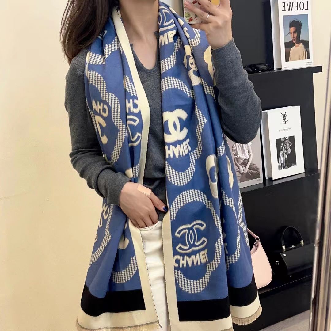 Trendy and versatile long double-sided shawl retro warm scarf PD0823111706