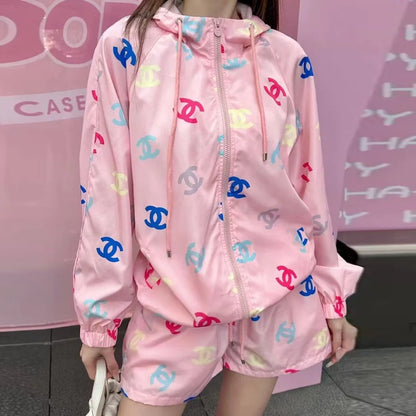 Spring And Summer New Hooded Coat Sun Protection Clothing Sports Leisure Suit 1024031201