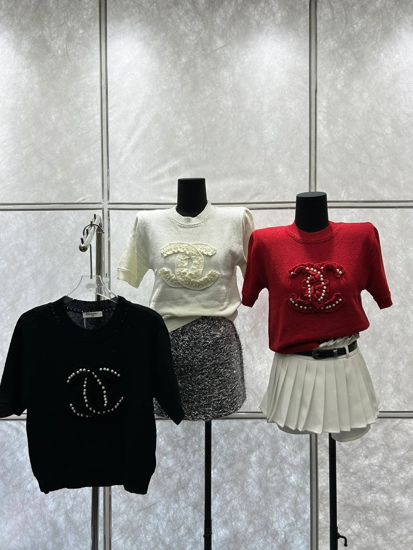 CHA Fashion Pearl Double C Sweater 0724022007