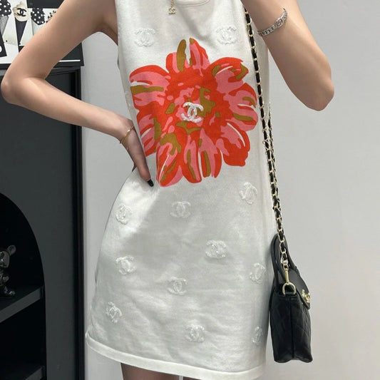 New Fashion Versatile Knitted Vest Skirt 1024041701