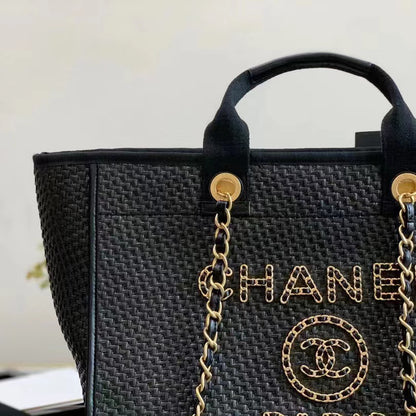 TOTE BAG IN GOLDTONE MENTAL