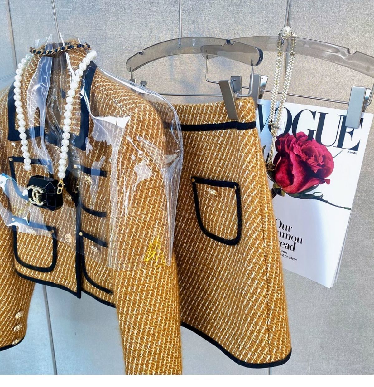 Fashionable New Women's Retro High-end Two-piece Dress 1023121219