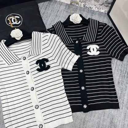 New Versatile Casual Knit Short Sleeve 1025042103