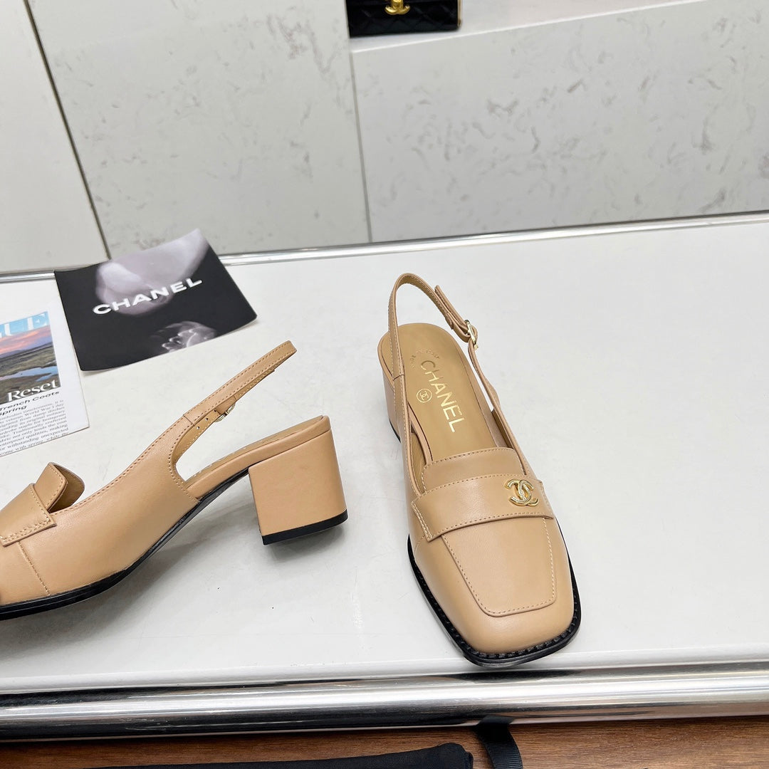 Chane1 top fashion classic flat toe thick heels 0724030818