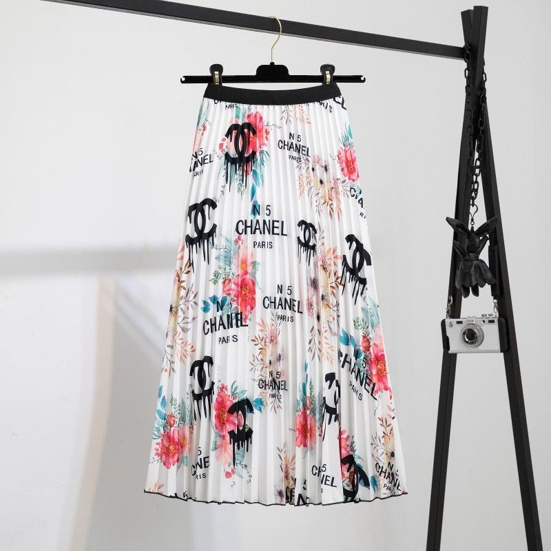 Fashion printed large swing skirt PD10061613