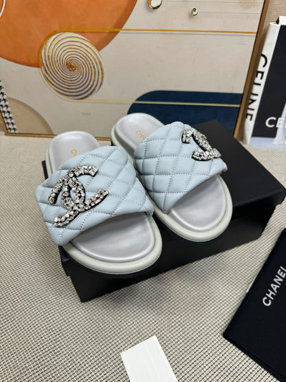 CNL dopamine color thick-soled Velcro women's slippers 0724042705