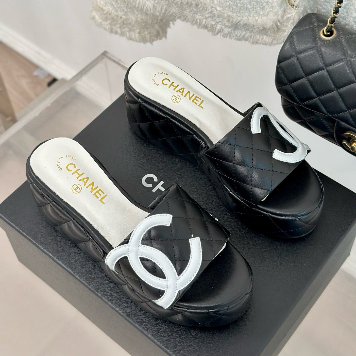 CNL rhombus platform slippers 0724050601