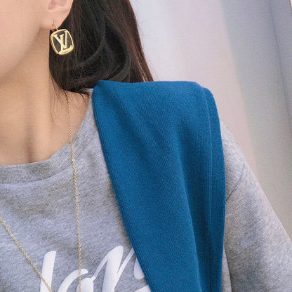 Titanium Steel L-Shaped Earrings 1025092222