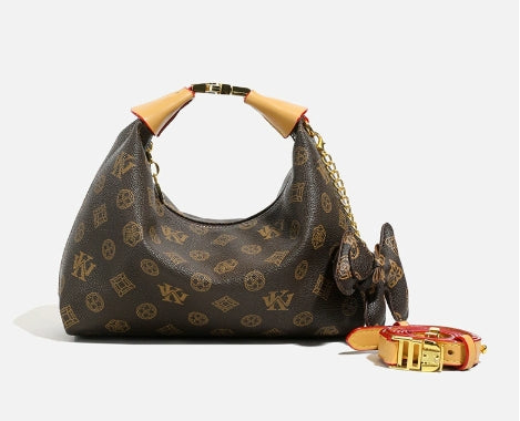 Retro Parisian lettering logo handbag 2025073119