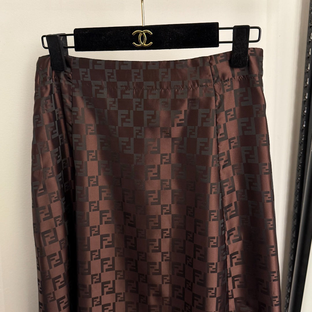 New Floral Print High-Waisted Skirt 1025092309