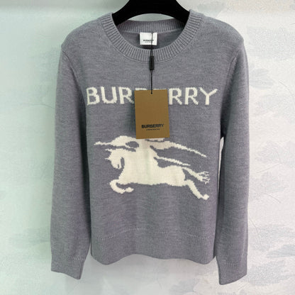 Warhorse Knight Hooded Long-Sleeve Wool Knit Sweater 1025092321