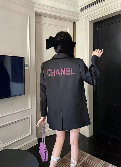 New Composite Hot Rhinestone Suit All-match Jacket 1024030603