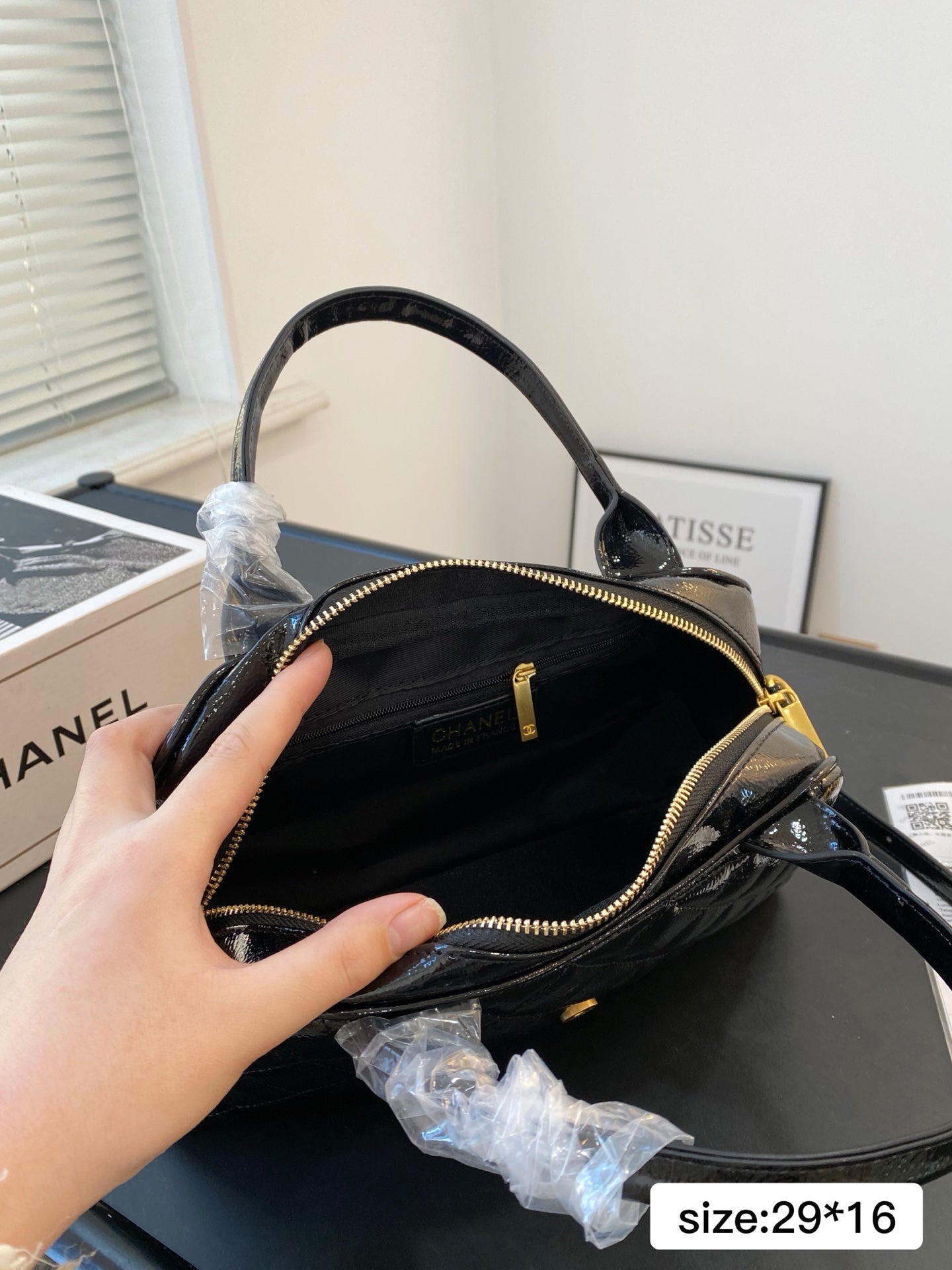 CNL Fashion Patent Leather Tote Bag 0725031108