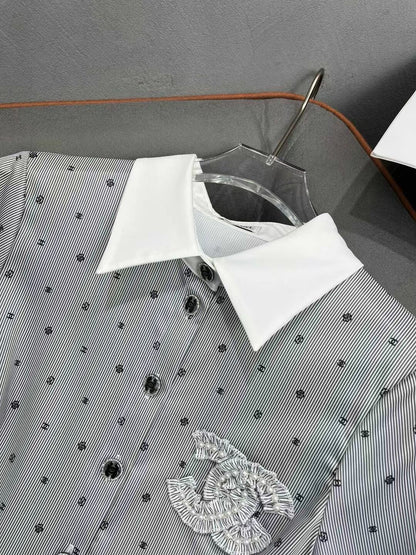 New Full Print Fashion Casual Short Sleeve Dress 1024041106