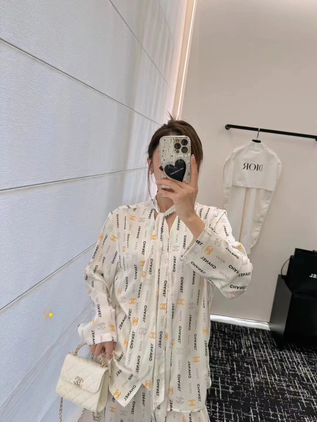 Premium Satin Print Shirt Trousers Suit 1024050910