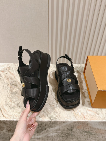 Lvv fashion thick-soled sandals 0725042802