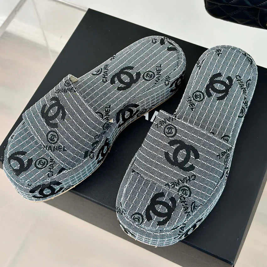 New arrival old flower thick-soled slippers 1024071710