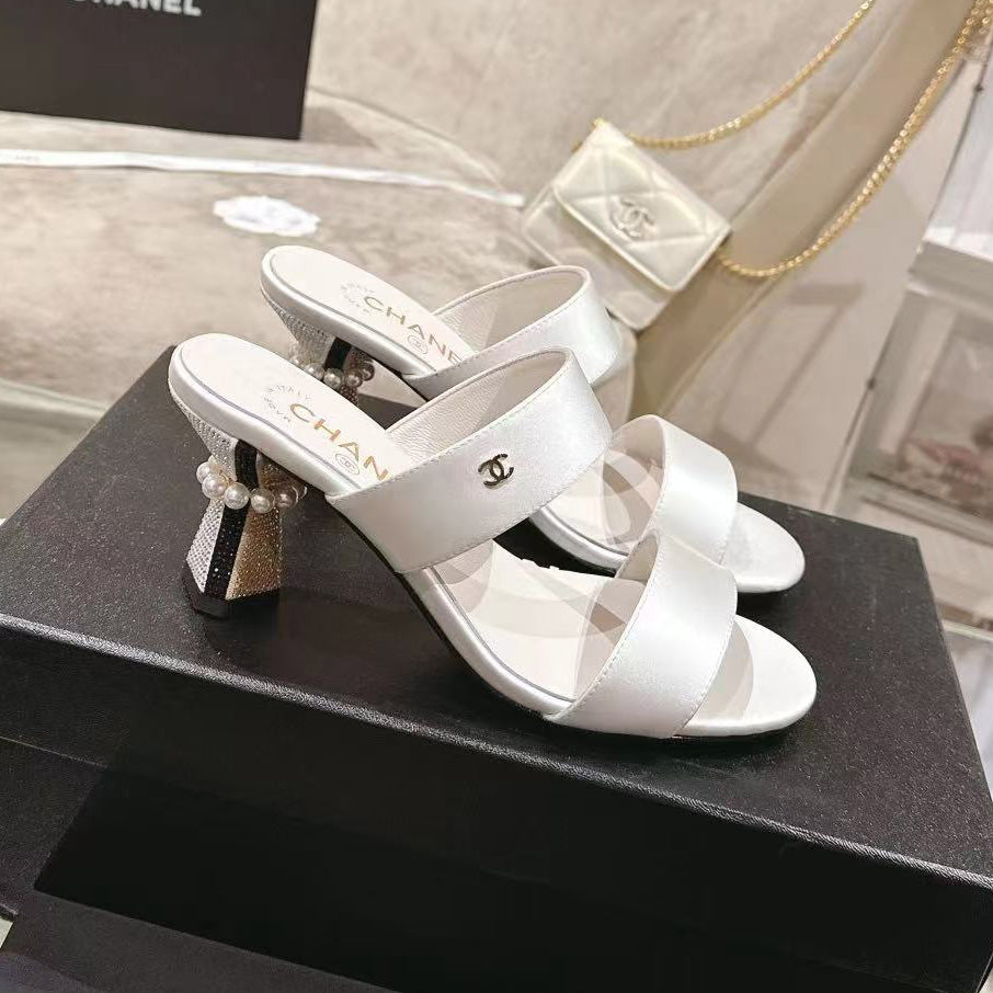 CNL Mary Jane exquisite pearl hot diamond combination high heels 1824061802