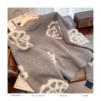 Small Fragrant Style Camellia Women's Autumn And Winter Sweater -PD052023122803